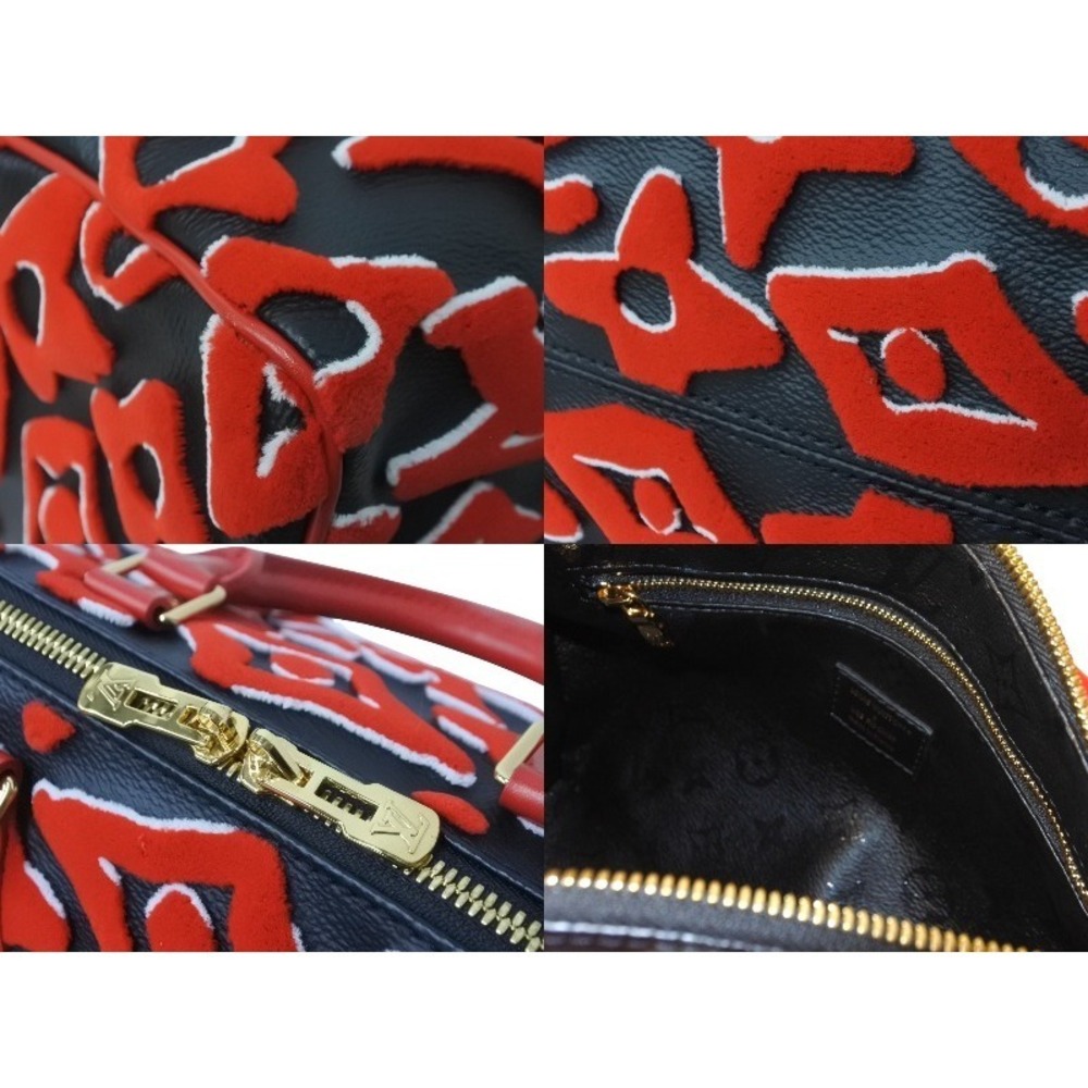 LOUIS VUITTON Urs Fischer handbag Speedy Bandouliere red - Picture 7 of 8